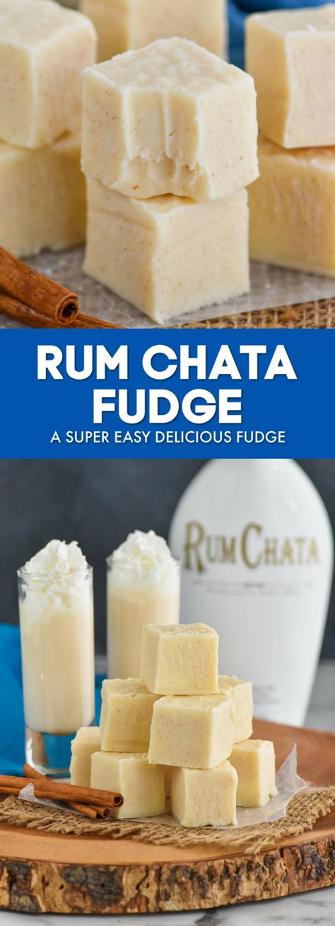 Rum Chata Fudge is such an easy fudge recipe that is perfect for all your favorite grown ups. Creamy and full of delicious cinnamon flavor, this fast treat will be a favorite! Easy Fudge Recipe 3 Ingredients, Baileys Fudge, Easy Fudge Recipe, Rum Chata, Easy Fudge, Homemade Fudge Recipes, Alcoholic Desserts, Christmas Fudge, Fudge Recipes Easy