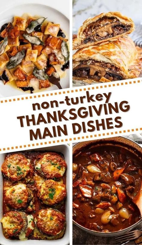 Thanksgiving Main Dishes That Are Not Turkey Thanksgiving Alternatives To Turkey, Turkey Alternatives For Thanksgiving, Thanksgiving Meats Dishes, Thanksgiving Meat Dishes, Thanksgiving Turkey Alternatives, Thanksgiving Meals Without Turkey, Thanksgiving Meats, Untraditional Thanksgiving Dinner, Thanksgiving Alternatives