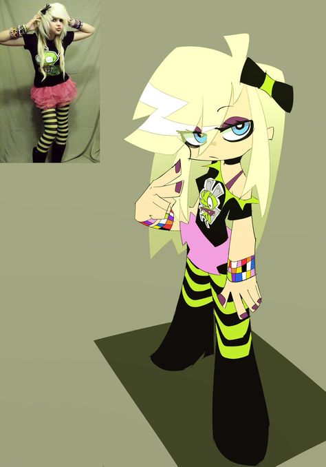 Panty And Stocking Anime, Panty And Stocking, Emo Art, Scene Art, Scene Kids, Scene Emo, Phish, Cute Art Styles, Art Inspiration Drawing