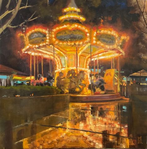 May 2022 Winners and Finalists - Plein Air Salon by PleinAir Magazine Carousel Inspiration, Carousel Painting, Carousel Illustration, Carousel Art, Salon Art, Butterfly Drawing, Art Competitions, Gcse Art, A Level Art