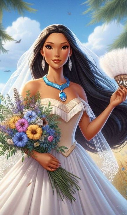 Pocahontas Dress, Sacred Union, Princess Pocahontas, Disney Movie Art, Princesses Disney, Disney Princess Artwork, Art Puzzle, Disney Fanart, Disney Princess Images