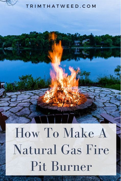 Do you want to setup your own natural gas firepit in your backyard. If you have gas running to your house it is a very real possibility for you. Check out our guide on how to make a natural gas firepit. #firepit #outdoorliving #backyard