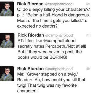 Read Persassyness, Demigod, and Percy Jackson Jokes - @camphalfblood - Wattpad Rick Riordan Tweets, Percy Jackson Jokes, Blue Pancake, Zio Rick, Peter Johnson, Trials Of Apollo, Percy Jackson Memes, Blue Food, Rick Riordan Books