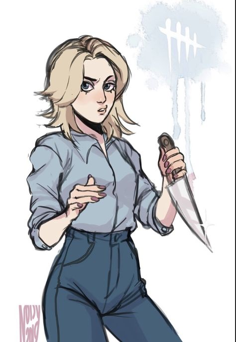 Dead By Daylight Fanart, Laurie Strode, Michael Myers Art, Big Scary, Hollow Art, Horror Movie Icons, The Boogeyman, Dead By Daylight, Horror Movie Art