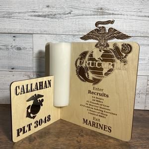 Marine Corps Graduation, Crucible Candle, Boot Camp Graduation Gifts, Boot Camp Graduation, Custom Candle, Fiber Board, Semper Fi, Custom Candles, Boot Camp