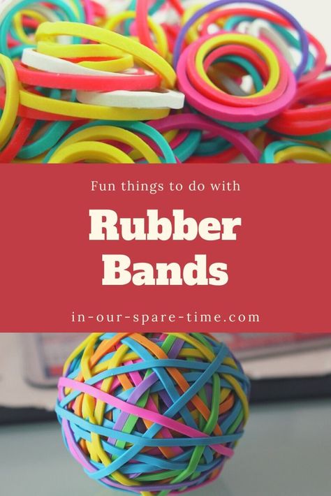 Fun Things to Do With Rubber Bands Rubber Band Fine Motor Activities, Rubber Band Activities For Kids, Things To Do With Rubber Bands, Rubber Band Activity, Rubber Band Crafts, Homeschool Crafts, Kids Themed Birthday Parties, Projects For Adults, Screen Free Activities