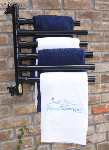 HANGING FLOAT RACKS® ORIGINAL HANGING TOWEL RACK - 6 TOWEL MODEL Pool Towel Holders, Outdoor Towel Rack, Float Storage, Pool Organization, Furniture Grade Pvc, Hanging Towel Rack, Towel Rack Pool, Diy Towel Rack, Pool Storage