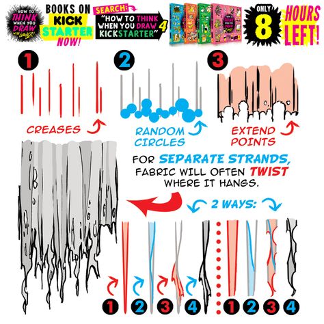 Torn Clothes Drawing Reference, Comic Help, Torn Clothing, Etherington Brothers, Blox Fruit, Torn Fabric, Drawing Help, Spoke Art, Drawing Hair Tutorial