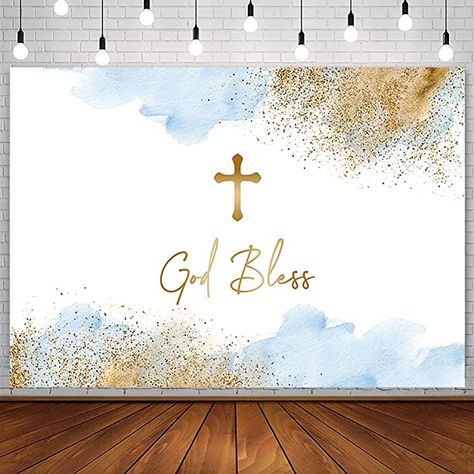 Christening Background For Boy, Baptism Backdrop Boy, Baptism Background, Christening Party Decorations, Baptism Banner, Christening Decorations, Holy Communion Party, Shower Photography, First Communion Decorations