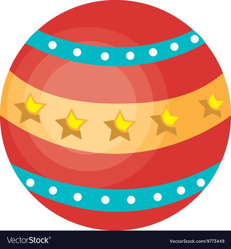 Circus ball colorful isolated flat icon Royalty Free Vector Circus Playroom, Circus Ball, Ball Illustration, Clown Pics, Circus Decorations, Ball Drawing, Circus Art, Circus Party, Arabic Language