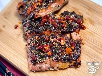 Five-Ingredient Meals | Foodland Furikake Salmon, Walnut Shrimp, Honey Walnut, Weekday Dinner, Honey Walnut Shrimp, Salmon Filet, Super Market, All Recipes, Salmon Fillets