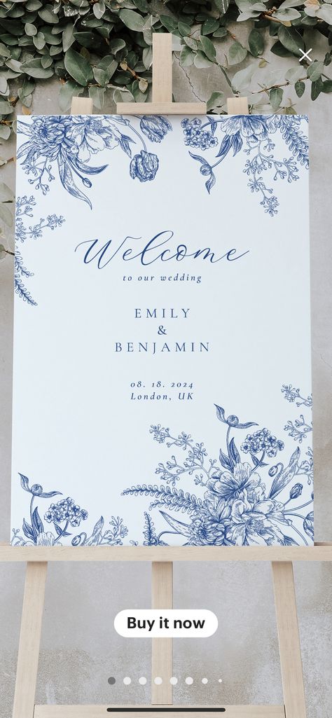 French Toile Wedding, Blue Willow Wedding, French Blue Wedding, Wedding Graphics, Wedding Lake, White Bridal Shower, Second Option, French Toile, Mexican Wedding