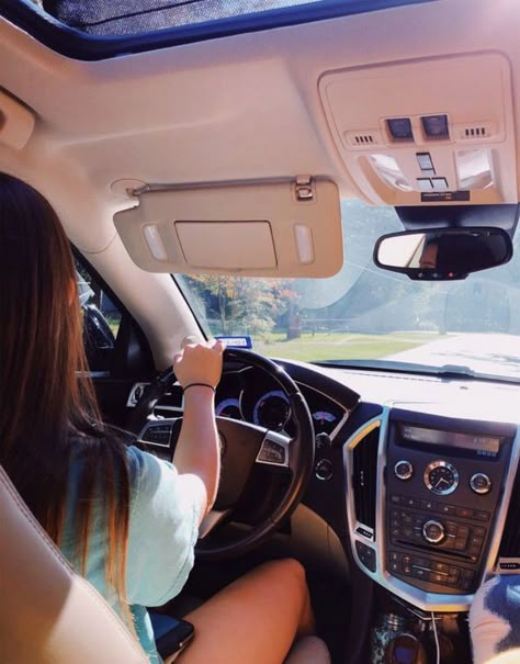 Girl Driving Car Aesthetic, Driving Car Aesthetic, Girl Driving Car, Girl Driving, Woman Driving, Cars Photography, Girls Driving, First Cars, Driving Car