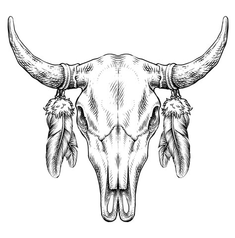 Skull Indian Headdress Tattoo, Bear Skull Drawing, Bull Tattoo Design For Men, Steer Skull Tattoo, Bull Skull Drawing, Cow Skull Drawing, Tree Tattoo Forearm, Bull Skull Tattoos, Cow Skull Art