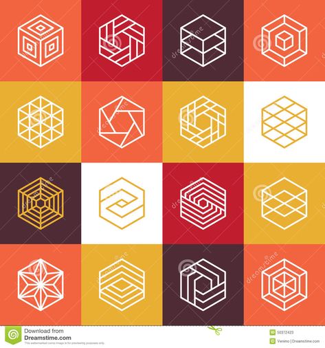 Vector Linear Hexagon Logos And Design Elements - Download From Over 36 Million High Quality Stock Photos, Images, Vectors. Sign up for FREE today. Image: 50372423 Hive Logo, Hexagon Logo, Inspiration Logo Design, Quilt Modernen, Hexagon Design, Geometric Logo, 로고 디자인, Free Vector Art, Logo Maker