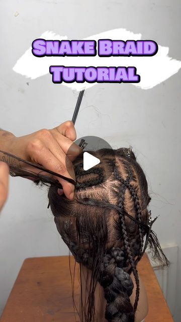 Chain Braid Tutorial, Snake Braid Tutorial, Snake Braids, Snake Braid, Children Hairstyles, Doing Hair, Chain Braid, Mini Video, Snakes And Ladders