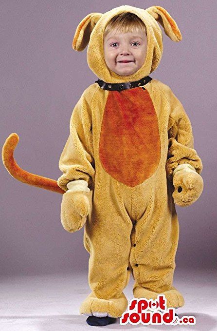 Cute Brown And Beige Dog Halloween Toddler Size Costume  Halloween Costumes For Kids Baby Puppy Costume, Dog Costumes For Kids, Infant Costume, Brown Jumpsuit, Puppy Costume, Baby Kostüm, Unique Halloween Costumes, Baby Mittens, Toddler Halloween Costumes