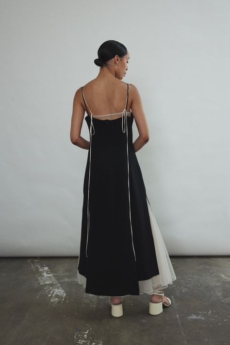 Black Midi Velvet Dress, Minimalist Club Outfit, Black Slip Dress Styling, Modern Silhouettes Fashion, Dresses For Tomboys, Outfits For Christmas Party, Birthday Outfits For Women, Slip Dress Layering, Camille Dress