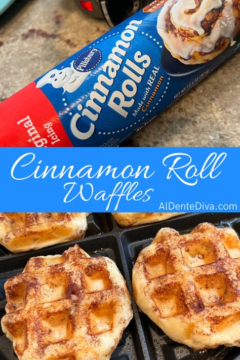 Cinnamon Rolls In Waffle Iron, Pillsbury Cinnamon Roll Waffles, Pillsbury Cinnamon Rolls Recipe, Waffles Cinnamon Roll, Cinnamon Roll Waffle Maker, Waffle Iron Cinnamon Rolls Pillsbury, Waffle Maker Cinnamon Rolls, Waffle Maker Cookies, Mini Waffle Maker Cinnamon Rolls