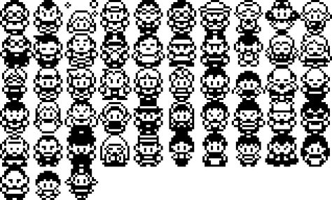 #Pokemon Sprites 16x16 Character Sprite, Pixel Art Characters 16x16, 1 Bit Pixel Art, Pokemon Sprites Pixel Art, Character Sprites, Pixel Game, Indie Game Art, Pokemon Sprites, Pixel Characters