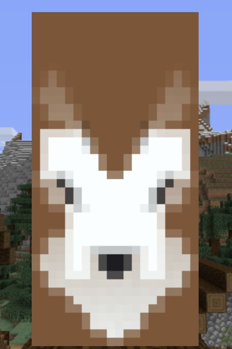 Goat Banner Minecraft, Minecraft Fox Banner, Goat Minecraft, Banners Minecraft, Elven City, Minecraft Banner, Goat House, Minecraft Things, Goat Barn