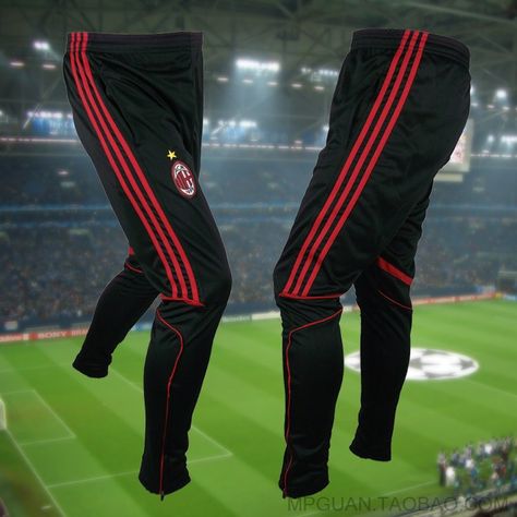 Hot AC Milan closing leg soccer training pants / sports pants football pants with zipper foot Unit Price: $8.00 http://www.alsotao.com/product/23151120097/taobao Sporty Outfits Men, Soccer Stuff, Football Pants, Hoodie Pattern, Usa Soccer, Training Gear, Football Training, Training Pants, Soccer Training