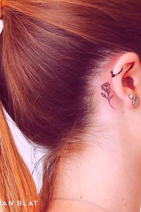 Wedding Cakes Beach, Rose Tattoo Behind Ear, Side Hip Tattoos, 9 Tattoo, Wedding Dresses Beautiful, Cakes Beautiful, Behind Ear Tattoos, Cool Wrist Tattoos, Small Rose Tattoo