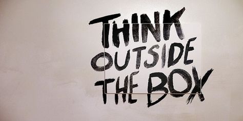 Typographie Inspiration, Thinking Outside The Box, Outside The Box, Art Room, The Words, The Box, Inspire Me, Words Quotes, Favorite Quotes