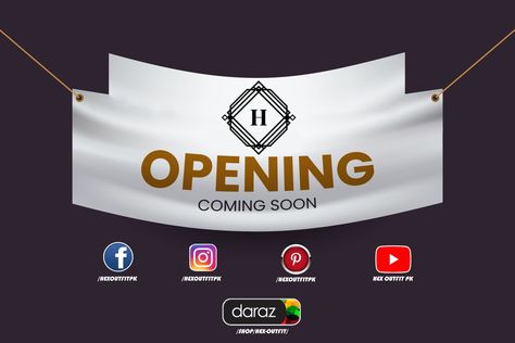 Opening Coming Soon New Branch Opening Poster, Opening Soon, Coming Soon, Gaming Logos, Tech Company Logos, Marketing, Quick Saves