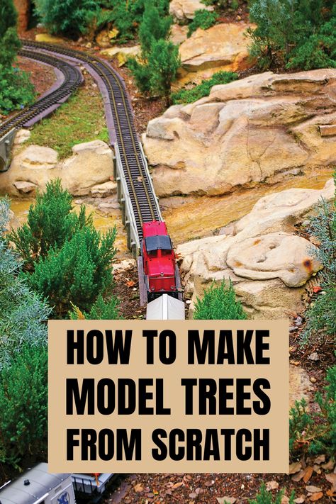 model train wire trees Train Model Layout, Model Trains Layouts, Model Railway Track Plans Oo Gauge, Train Landscape, Model Train Display, N Scale Train Layout, Ho Train Layouts, Garden Trains, Train Tunnel