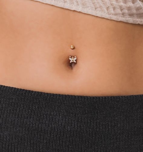 ✨🦋Get Your Summer Glow On! Enjoy 25% Off Our Stunning 14K Solid Gold Belly Piercing Jewelry Collection. Use Code: SUMMER25 at Checkout to Shine Bright All Season Long. Don’t Miss Out! Cute Gold Belly Button Piercing, Small Gold Belly Button Piercing, Dainty Belly Button Piercing, Golden Belly Piercing, Belly Button Piercing Care, Gold Belly Piercing, Gold Belly Bar, Yellow Gold Butterfly Jewelry With Piercing, Piercing Healing