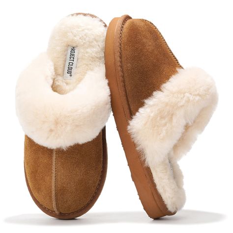 PRICES MAY VARY. 𝗚𝗲𝗻𝘂𝗶𝗻𝗲 𝗦𝘂𝗲𝗱𝗲 𝗨𝗽𝗽𝗲𝗿: The upper is made from high-quality genuine Suede, offering durability and a sophisticated look while ensuring your feet stay warm and protected. 𝗜𝗻𝗱𝗼𝗼𝗿 𝗛𝗼𝘂𝘀𝗲 𝗦𝗹𝗶𝗽𝗽𝗲𝗿: These slippers for women features a durable sole, making them the ideal bedroom slippers for women or casual use while lounging at your home. 𝗟𝘂𝘅𝘂𝗿𝗶𝗼𝘂𝘀 𝗖𝗼𝗺𝗳𝗼𝗿𝘁: The memory foam insole provides superior cushioning, making these women's slippers Lazy Clothes, House Slippers Womens, Uggs Slippers, Slippers Collection, Foam House, Ideal Bedroom, Gift Wishlist, Wishlist Ideas, Cloud Shoes