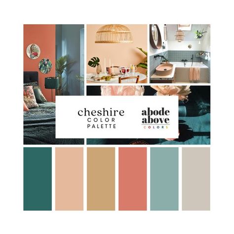 Jasmine Tea Home Color Palette Sherwin Williams 2024 Whole House Color Scheme Interior Paint Design Sage, Cream, Tan, Brown, Gray - Etsy Australia Secret Cove Sherwin Williams, Trending Color Palettes Interior Design, Green And Coral Color Palette, Peach And Teal Bedroom, Interior Paint Design, Whole House Color Scheme, House Color Schemes Interior, Color Palette Sherwin Williams, Apartment Color Schemes