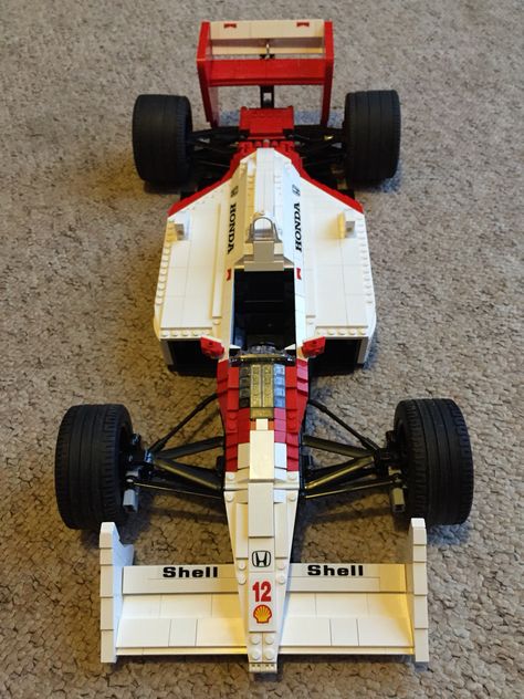 My Lego McLaren MP4-4 Lego F1 Car Moc, Lego Clone Wars, Lego Sets For Adults, F1 Lego, Lego F1, Lego Mclaren, Lego For Adults, Lego Road, Cheap Lego