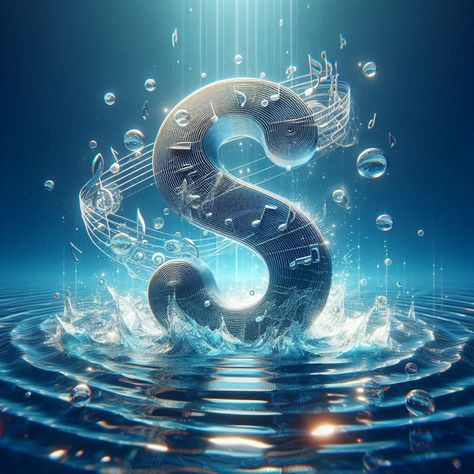 #letters    #letter_s     #water   #music Letter S Aesthetic, Bottle Diy Crafts, S Letter Images, Alphabet Designs, Letter Images, S Letter, Bottle Diy, Cute Letters, Alphabet Fonts