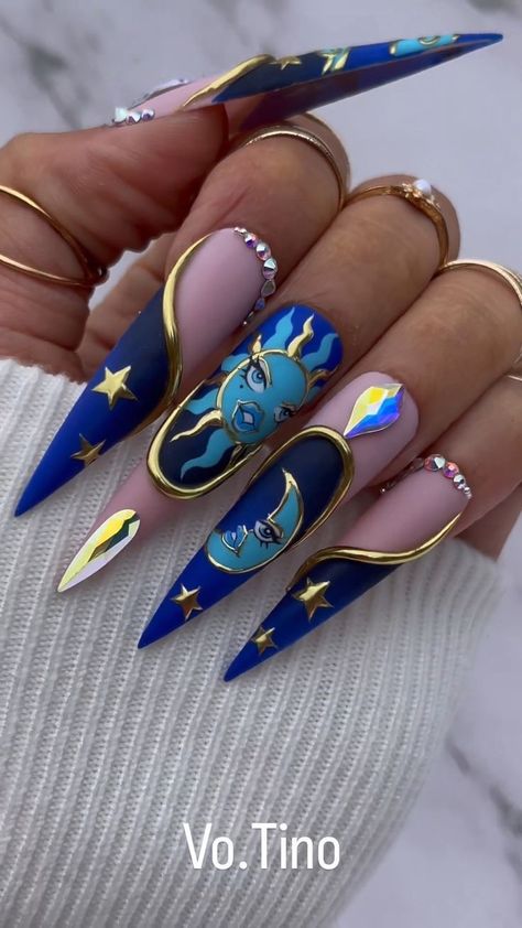 Crazy Nail Designs, Nails Design With Rhinestones, Crazy Nails, Bling Acrylic Nails, Luxury Nails, Fancy Nails, Best Acrylic Nails, Valentines Nails, Long Acrylic Nails