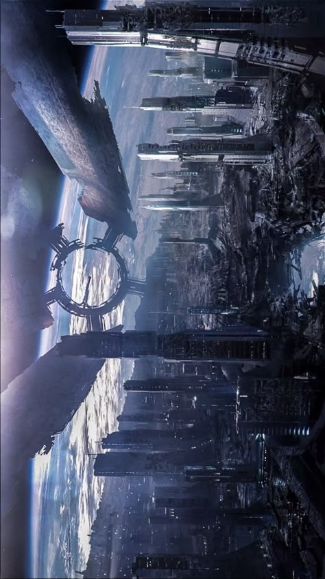 Mass Effect Citadel, Mega Structure, Sci Fi Cities, Mass Effect Ships, Scifi City, Battlefleet Gothic, Mass Effect Universe, Ship Concept Art, Mass Effect Art