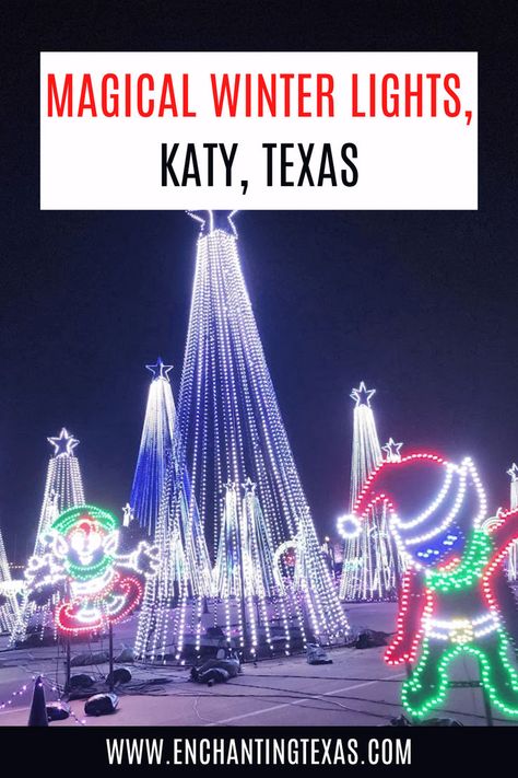 Magical Winter Lights, Katy Texas | Magical Winter Lights Houston | Magical Winter Lights, things to do | is Magical Winter Lights, Katy Texas worth it | Christmas things to do in Houston | Christmas light displays in Houston | Magical Winter Lights Texas | Texas Christmas events | Katy Christmas events | Houston Christmas events Houston Christmas, Things To Do In Texas, Winter Light Festival, Things To Do In Houston, Lights Festival, Texas Theme, Winter Lights, Christmas Things To Do, Guadalupe Mountains National Park