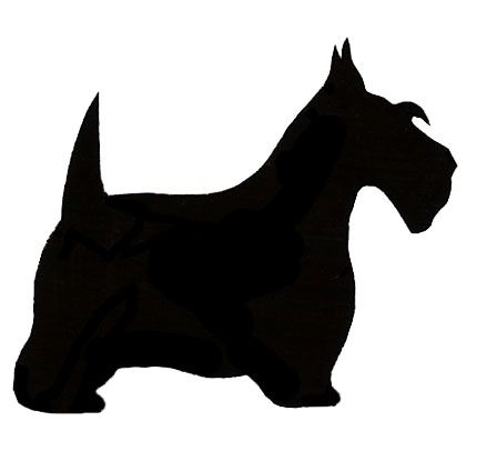 Black Scottie Scottish Terrier Puppy, Dog Stencil, Dog Template, Dog Silhouettes, Dog Outline, Scottie Terrier, Silhouette Pictures, Dog Illustrations, Scotty Dog