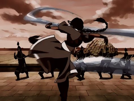 Air Bending Poses, Toph Gif, Katara Gif, Katara Waterbending, Animated Women, Water Bending, Top 10 Anime, Avatar Legend Of Aang, Water Tribe