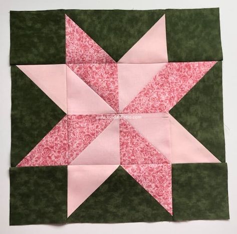 LeMoyne Star quilt block | Epida Studio Lemoyne Star Quilt Pattern, Diamond Quilt Block Pattern, Lemon Star Quilt Pattern, Leymone Star Patterns, Lemoine Star Quilt Block, Pinwheel Star Quilt Block Pattern, Lemoyne Star Quilt Block, Lemoyne Star Quilt Pattern Free, Star Blocks For Quilts