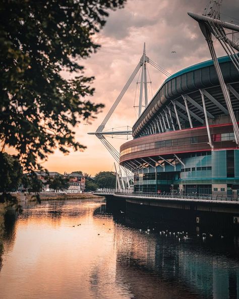 Principality Stadium, Cardiff Principality Stadium Cardiff, Cardiff Wales, Visit Wales, Cardiff, Water Systems, Sydney Harbour Bridge, City Aesthetic, Wales, Water