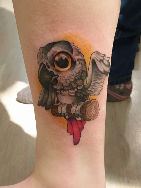 African grey done by Kay candybar at Trash Tattoo in Dendermonde Belgium. #tattoos #tattoo #beauty African Grey Tattoo Ideas, African Grey Parrot Tattoo, Grey Parrot Tattoo, Parrot Tattoo, Trending Tattoos, Prison Tattoos, Grey Parrot, African Grey Parrot, R Tattoo