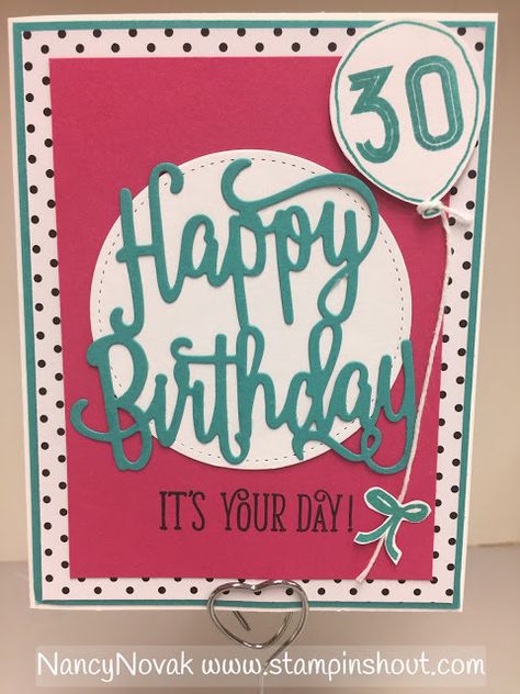 Birthday Cards Men, Birthday Blast, 100 Birthday, Birthday Gorgeous, 30th Birthday Card, Stampin Up Birthday Cards, Happy Birthday Gorgeous, Man Cards, 30th Birthday Cards