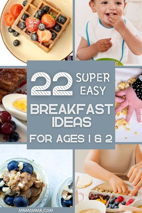 One Year Old Breakfast Ideas, Easy Breakfast Ideas For Toddlers, Fun Toddler Breakfast, Breakfast Ideas For 1, Super Easy Breakfast Ideas, One Year Old Foods, Breakfast Ideas For Toddlers, Toddler Breakfast Ideas, Fast Healthy Breakfast