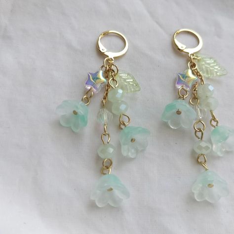 a custom remake of some flower earrings on the site but in gold <3 thank u so much!! ♡dm to order a custom, info in highlights♡ - - - - - - - - - - #jewelry #handmadejewelry #handmade #aesthetic #accessories #smallbusiness #fairycore #fairy #custom #customjewelry #customnecklace Fairy Jewelry Earrings, Handmade Aesthetic, Aesthetic Accessories, Fairycore Fairy, Fairy Jewelry, Thank U So Much, Thank U, Fairy Core, Custom Necklace