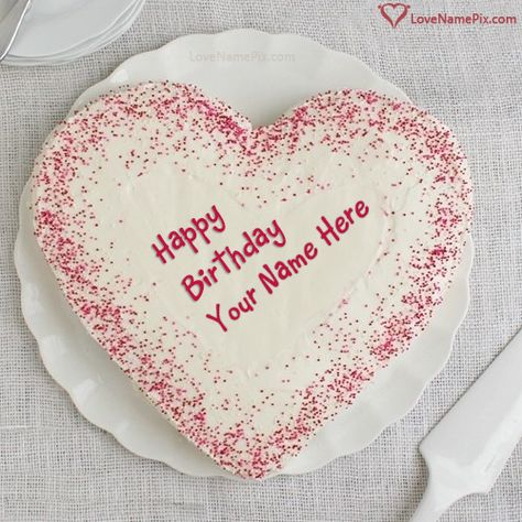 http://lovenamepix.com/Photo-Edit-Online-Birthday-Cake-love-name-picture/271 Happy Birthday Lover, Happy Birthday Honey, Birthday Cake Write Name, Online Birthday Cake, Birthday Wishes Greeting Cards, Heart Birthday Cake, Sprinkles Birthday Cake, Birthday Card With Name, Birthday Cake Writing