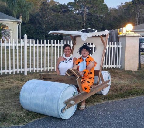 Wilma Flintstone Costume Plus Size, Flinstones Car Diy, Flinstones Trunk Or Treat Ideas For Cars, Flinstones Trunk Or Treat Ideas, Flintstones Trunk Or Treat Ideas, Fred And Wilma Costume, Flintstone Theme, Wilma Flintstone Costume, Flintstone Cartoon