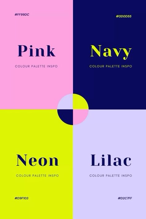 Bold Colour Palette Inspiration, Pop Of Color Branding, Funky Color Combinations, Psychic Color Palette, Funky Color Palette Colour Schemes, Bright Colour Combos, Bold Branding Design Color Palettes, Fun Colour Combinations, Colour Palette Business