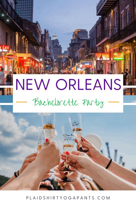 Planning a New Orleans Bachelorette Party doesn't have to be hard, but there are so many places to eat and drink check that it is hard to narrow it down! New Orleans is one of the hottest destinations for bachelorette parties and girls weekends that your next bachelorette party should be there. New Orleans Bachelorette Party, Summer Bachelorette Party, Weekend In New Orleans, Bachelorette Party Drinks, Nola Bachelorette, New Orleans Bachelorette, Party Itinerary, Southern Usa, Bachelorette Party Itinerary